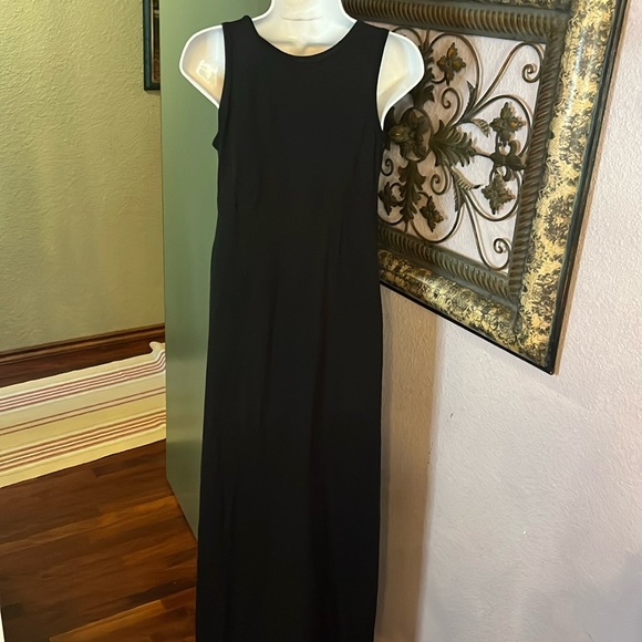 Eddie Bauer Black Maxi Empire Waist Sleeveless Knit Sz S - Picture 5 of 12
